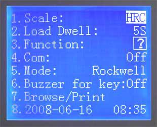 Probador alto RH-450H de la dureza de Digitaces Rockwell del marco