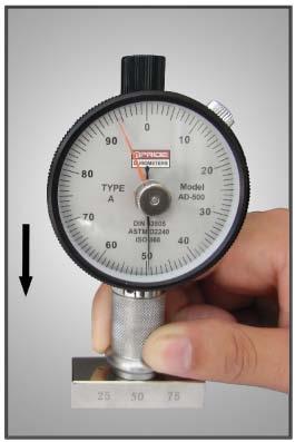 Probador de la dureza del durómetro de la orilla D del estruendo del ISO ASTM para los plásticos de medición/goma de silicona